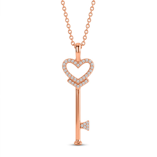 LUXURIANT DIAMOND - Lab Grown Diamant SI-GH Schmuckset ca. 50 cm 925 Silber 750 Gelbgold vermeil ca. 0,26 ct.