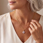 D'Joy AA Blush Turmalin, Weißer Diamant Schmuckset ca. 50 cm 925 Silber 750 Gelbgold vermeil ca. 0,65 ct.