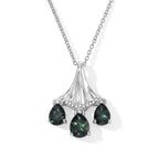 EVER TRUE Alexandrit Quarz Triplette Schmuckset ca. 50 cm ca. 4,78 ct.