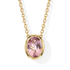 D'Joy AA Blush Turmalin Schmuckset ca. 50 cm 925 Silber 750 Gelbgold vermeil ca. 0,50 ct.