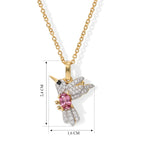 D'Joy Blush Turmalin, Weißer Zirkon Schmuckset ca. 50 cm 925 Silber 750 Vergoldet und Edelstahl 750 Vergoldet ca. 0,93 ct.