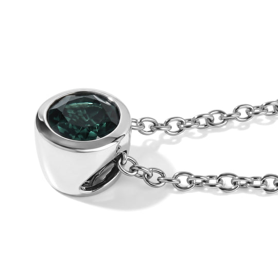 D'Joy Alexandrit Quarz Triplette Schmuckset ca. 50 cm 925 Silber Platiniert und Edelstahl Platiniert ca. 1,08 ct.