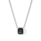 D'Joy Alexandrit Quarz Triplette Schmuckset ca. 50 cm 925 Silber Platiniert und Edelstahl Platiniert ca. 1,31 ct.