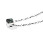 D'Joy Alexandrit Quarz Triplette Schmuckset ca. 50 cm 925 Silber Platiniert und Edelstahl Platiniert ca. 1,31 ct.