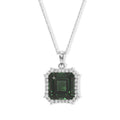 D'Joy Alexandrit Quarz Triplette, Weißer Zirkon Schmuckset ca. 50 cm 925 Silber Rhodiniert ca. 9,53 ct.