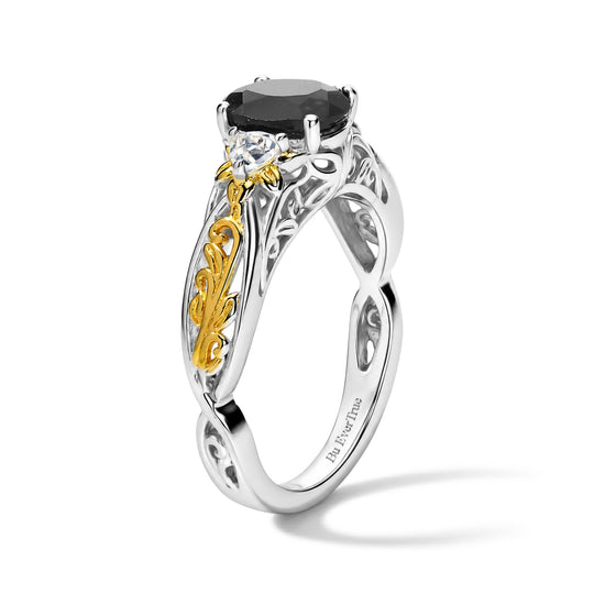 EverTrue Citrin und weißes Topas Schmuckset, 316L Edelstahl und Bronze mit zweifarbiger E-Beschichtung - 4,33 ct.