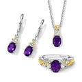EVER TRUE Afrikanischer Amethyst Schmuckset ca. 50 cm (Größe 18) ca. 4,49 ct.
