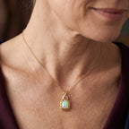 D'Joy AA Natürlicher, äthiopischer Welo Opal, Rosa Turmalin Schmuckset ca. 50 cm 925 Silber 750 Vergoldet und Edelstahl 750 Vergoldet ca. 3,13 ct.