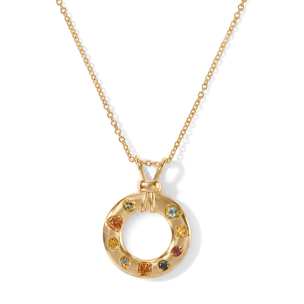 EVER TRUE Mehrfarbig Saphir Schmuckset ca. 50 cm ca. 0,66 ct.