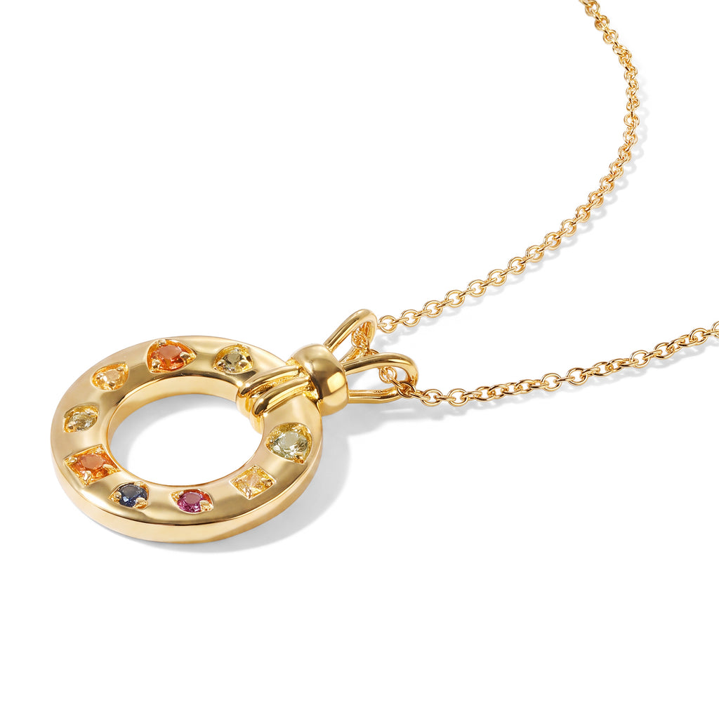 EVER TRUE Mehrfarbig Saphir Schmuckset ca. 50 cm ca. 0,66 ct.