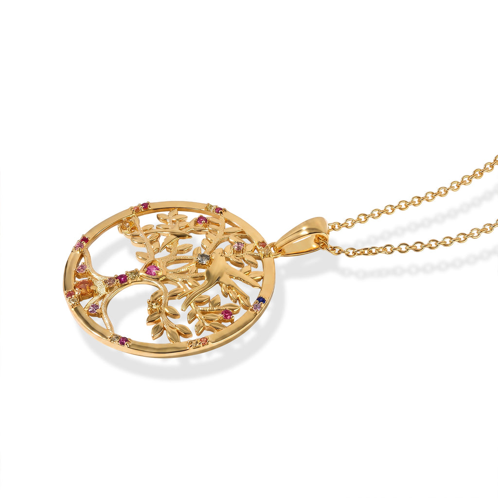 EVER TRUE Mehrfarbig Saphir Schmuckset ca. 50 cm ca. 0,80 ct.