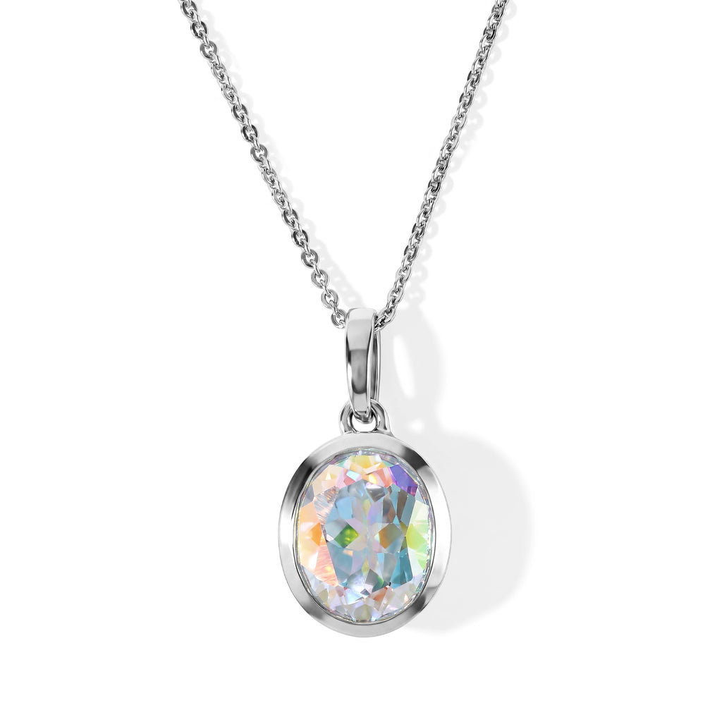 D'Joy Merkur mystischer Topas Schmuckset ca. 50 cm 925 Silber Rhodiniert ca. 4,10 ct.