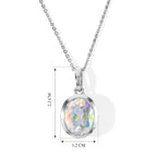 D'Joy Merkur mystischer Topas Schmuckset ca. 50 cm 925 Silber Rhodiniert ca. 4,10 ct.