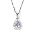EVER TRUE Merkur mystischer Topas, Weißer Zirkon Schmuckset ca. 50 cm ca. 1,16 ct.