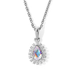 EVER TRUE Merkur mystischer Topas, Weißer Zirkon Schmuckset ca. 50 cm ca. 1,16 ct.