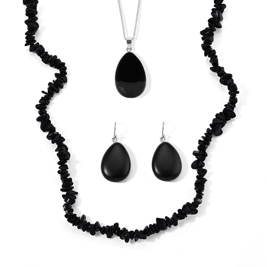 Tigerauge Schmuckset  ca. 355.00 ct