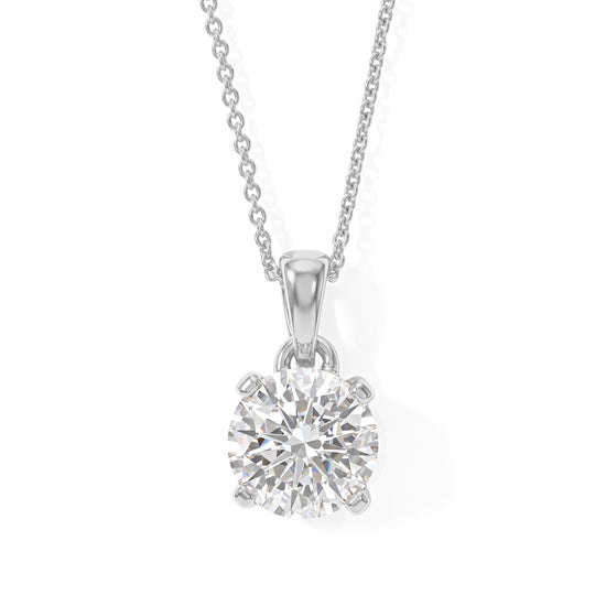 D'Joy GRA zertifiziert Moissanit Schmuckset ca. 50 cm 925 Silber 750 Gelbgold vermeil ca. 2.00 ct
