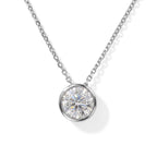 D'Joy Moissanit Schmuckset ca. 50 cm 925 Silber Rhodiniert ca. 1.00 ct