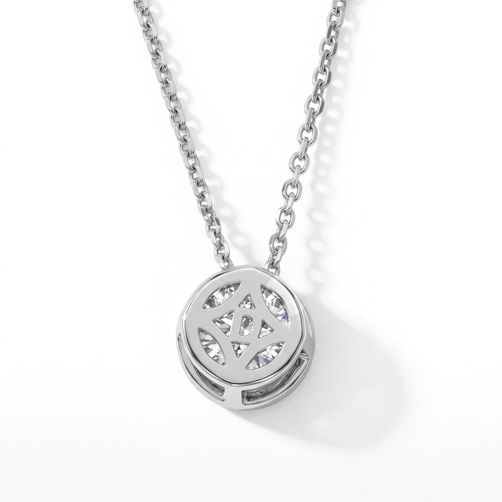 D'Joy Moissanit Schmuckset ca. 50 cm 925 Silber Rhodiniert ca. 1.00 ct