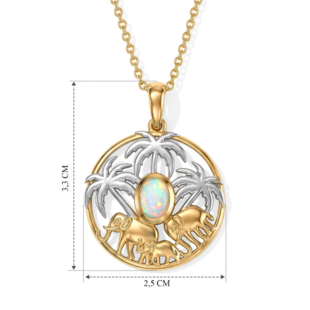 EVER TRUE AAA Natürlicher, äthiopischer Welo Opal Schmuckset ca. 50 cm Reine Bronze Platiniert und vergoldet und Edelstahl Platiniert ca. 0,54 ct.