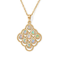 EVER TRUE AA Natürlicher, äthiopischer Welo Opal Anhänger mit Kette,  ca. 50 cm ca. 0.80 ct
