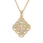EVER TRUE AA Natürlicher, äthiopischer Welo Opal Anhänger mit Kette,  ca. 50 cm ca. 0.80 ct