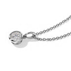 D'Joy Moissanit Schmuckset ca. 50 cm 925 Silber Platiniert und Edelstahl Platiniert ca. 1,28 ct.