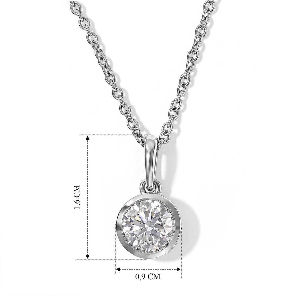 D'Joy Moissanit Schmuckset ca. 50 cm 925 Silber Platiniert und Edelstahl Platiniert ca. 1,28 ct.