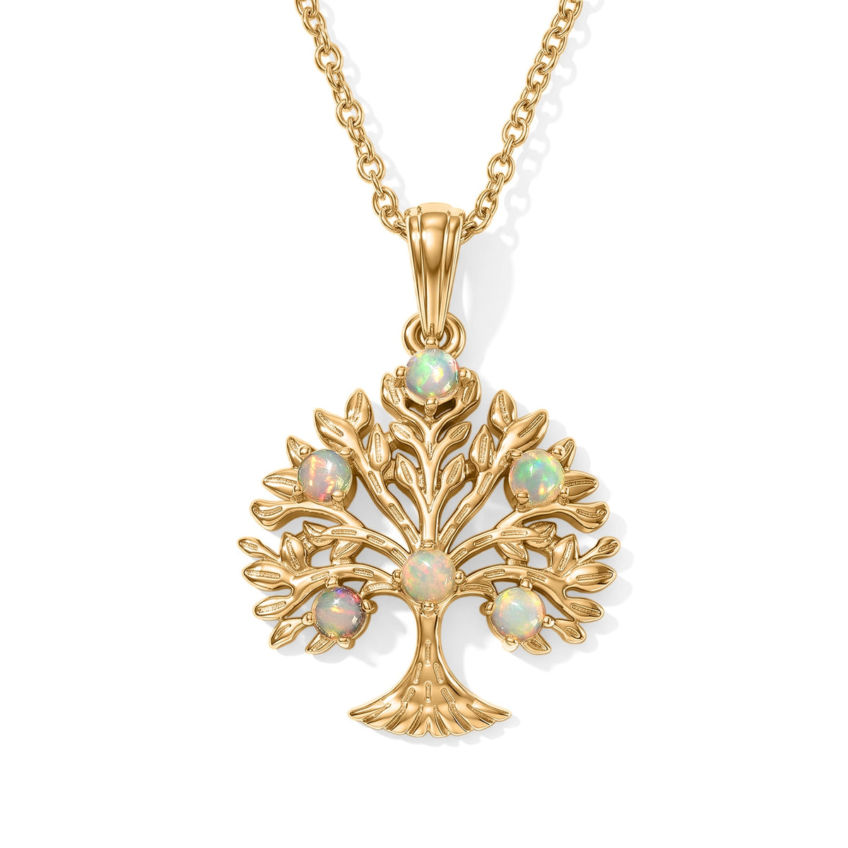 EVER TRUE AA Natürlicher, äthiopischer Welo Opal Anhänger mit Kette,  ca. 50 cm ca. 0.43 ct