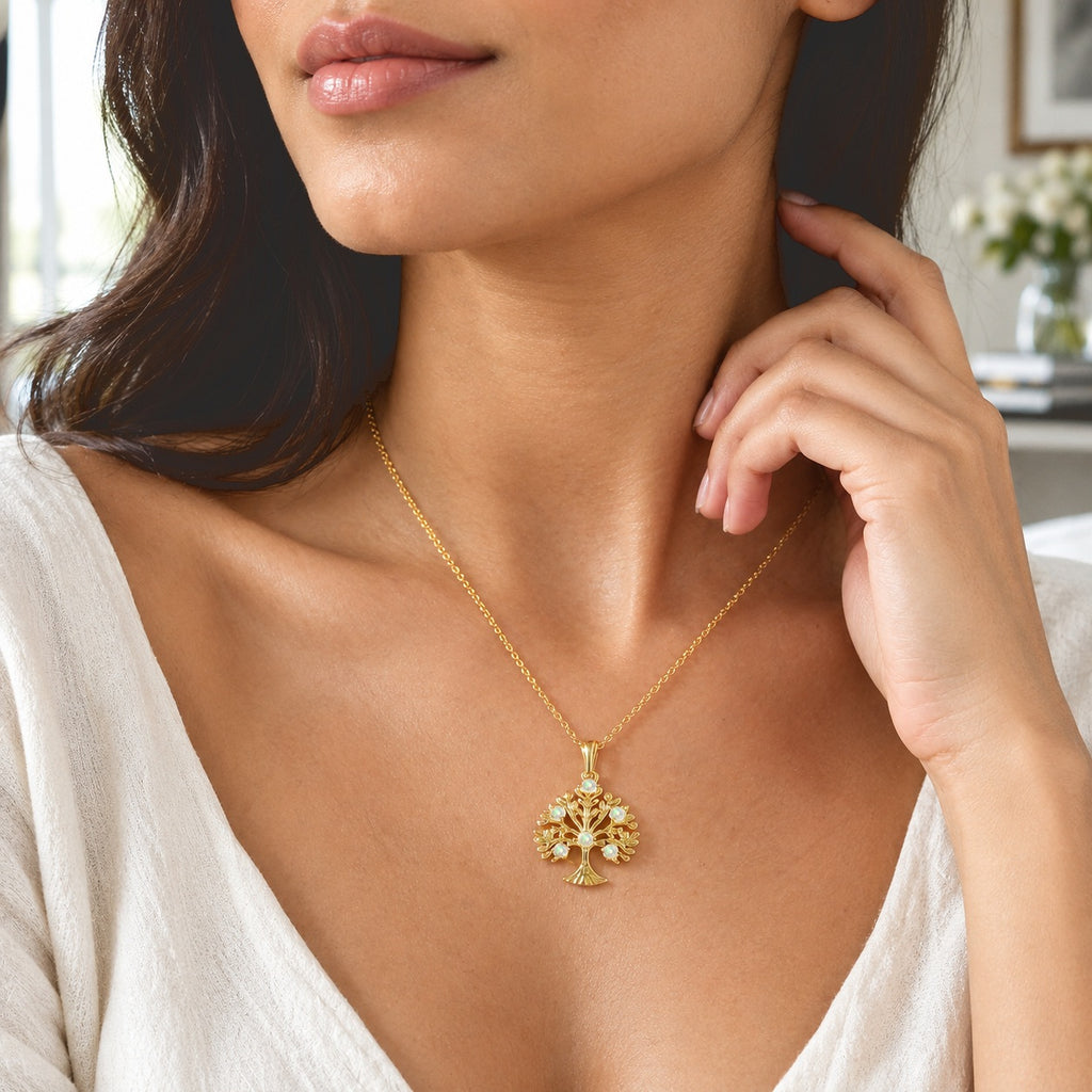 EVER TRUE AA Natürlicher, äthiopischer Welo Opal Anhänger mit Kette,  ca. 50 cm ca. 0.43 ct