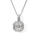 D'Joy Moissanit Schmuckset ca. 50 cm 925 Silber Rhodiniert und Edelstahl Rhodiniert ca. 4,32 ct.