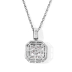 D'Joy Moissanit Schmuckset ca. 50 cm 925 Silber Rhodiniert und Edelstahl Rhodiniert ca. 4,32 ct.