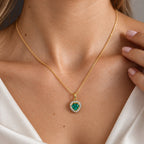 LUXURIANT DIAMOND - 925 Silber 750 Gelbgold vermeil Schmuckset ca. 50 cm ca.