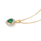 LUXURIANT DIAMOND - 925 Silber 750 Gelbgold vermeil Schmuckset ca. 50 cm ca.