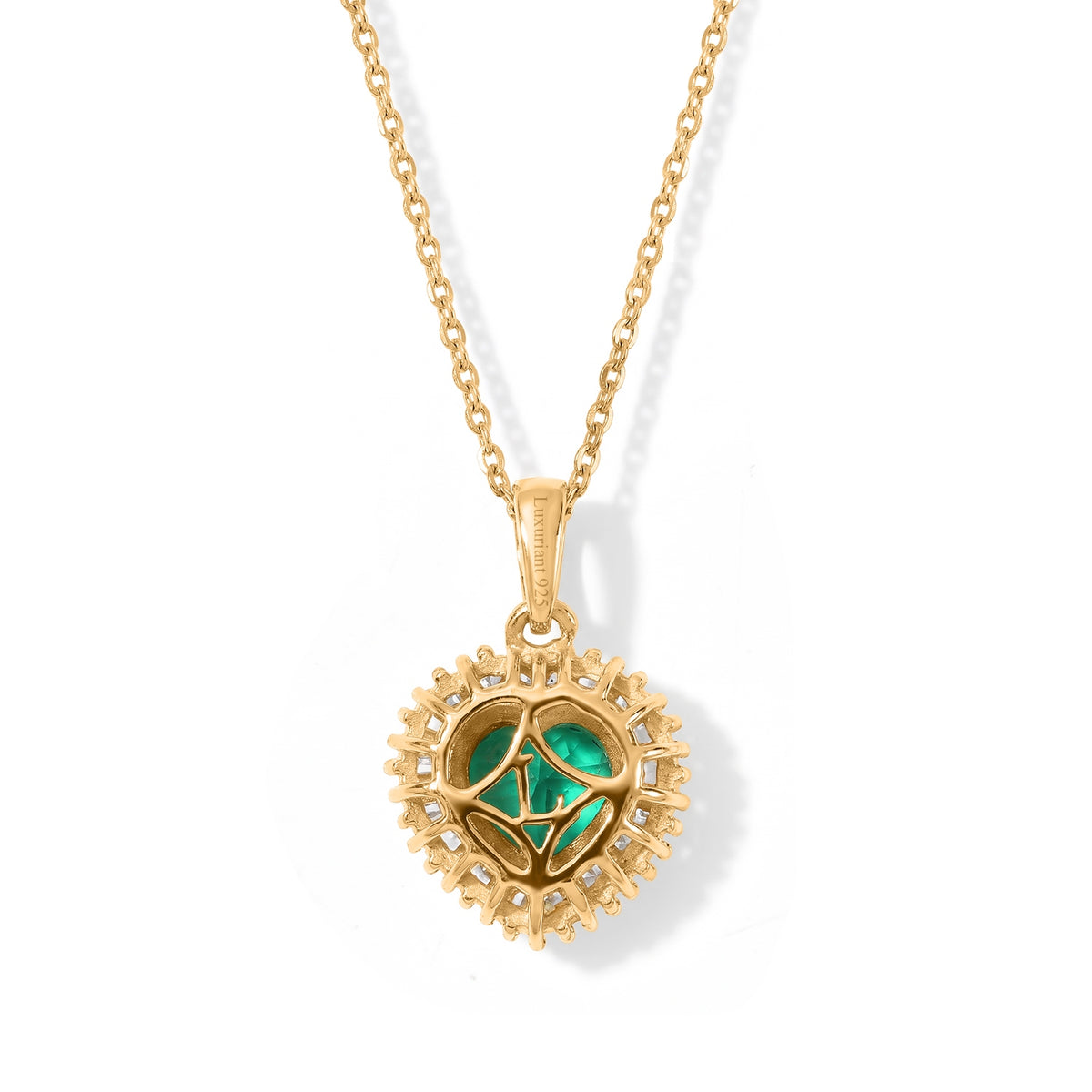 LUXURIANT DIAMOND - 925 Silber 750 Gelbgold vermeil Schmuckset ca. 50 cm ca.