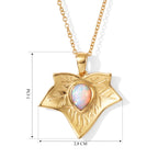 EVER TRUE AAA Natürlicher, äthiopischer Welo Opal Anhänger mit Kette,   ca. 50 cm ca. 1.05 ct