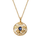 EVER TRUE Diffundierter Stern blauer Saphir Anhänger mit Kette, ca. 50 cm ca. 1.57 ct