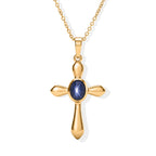 EVER TRUE Diffundierter Stern blauer Saphir Anhänger mit Kette, ca. 50 cm ca. 1.91 ct