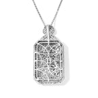 D'Joy Moissanit Schmuckset ca. 50 cm 925 Silber Rhodiniert ca. 3,99 ct.