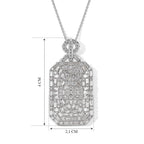 D'Joy Moissanit Schmuckset ca. 50 cm 925 Silber Rhodiniert ca. 3,99 ct.
