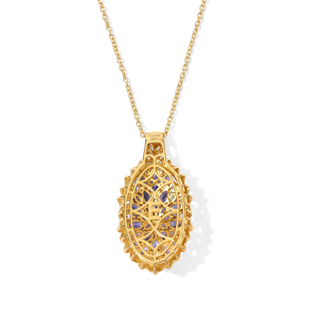 EVER TRUE Tansanit Anhänger mit Kette, (9-14 Werktage Lieferzeit) ca. 50 cm ca. 4.48 ct