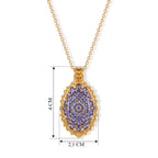 EVER TRUE Tansanit Anhänger mit Kette, (9-14 Werktage Lieferzeit) ca. 50 cm ca. 4.48 ct