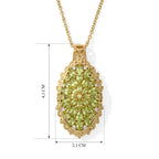 EVER TRUE Peridot Schmuckset ca. 50 cm ca. 4,76 ct.