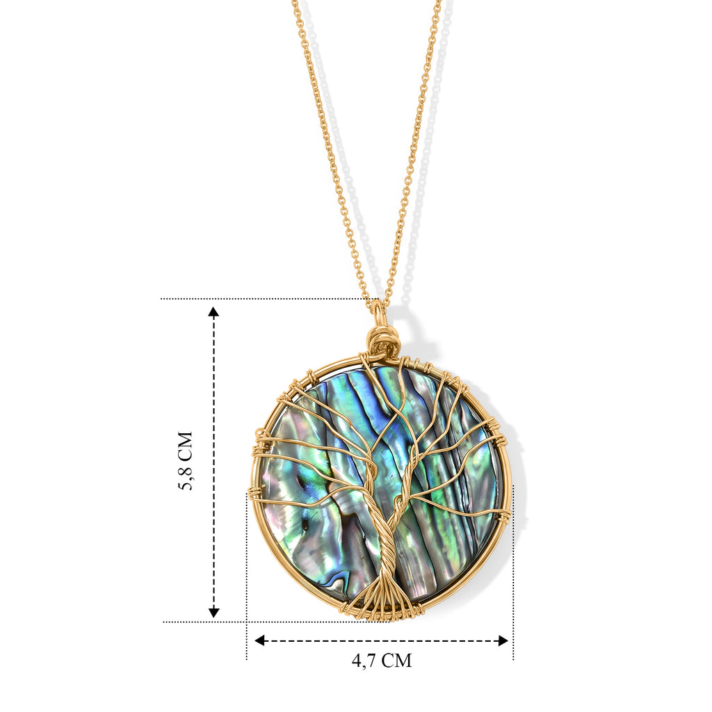EVER TRUE Abalone Muschel Schmuckset ca. 50 cm ca. 0,01 ct.