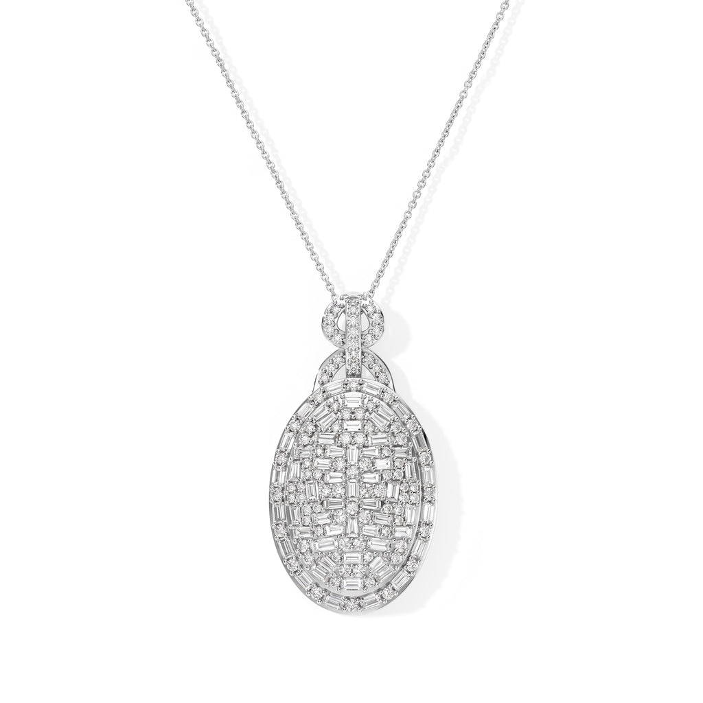 D'Joy Moissanit Schmuckset ca. 50 cm 925 Silber Rhodiniert ca. 4,95 ct.