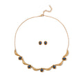EVER TRUE AAA Labradorit Schmuckset Edelstahl Vergoldet ca. 9,17 ct.