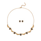 EVER TRUE AAA Labradorit Schmuckset Edelstahl Vergoldet ca. 9,17 ct.