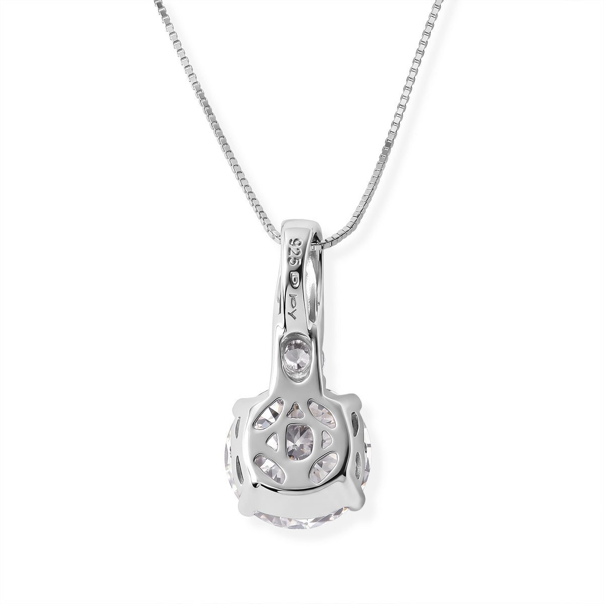VS Moissanit GRA zertifiziert Schmuckset ca. 50 cm 925 Silber Rhodiniert ca. 4,15 ct.