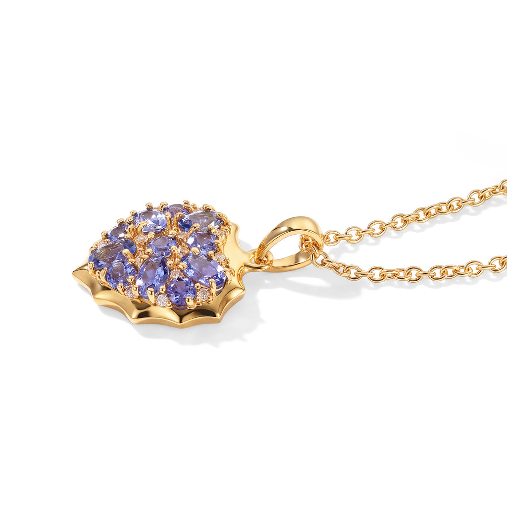 EVER TRUE Tansanit Anhänger mit Kette, ca. 50 cm ca. 2.05 ct