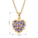 EVER TRUE Tansanit Anhänger mit Kette, ca. 50 cm ca. 2.05 ct